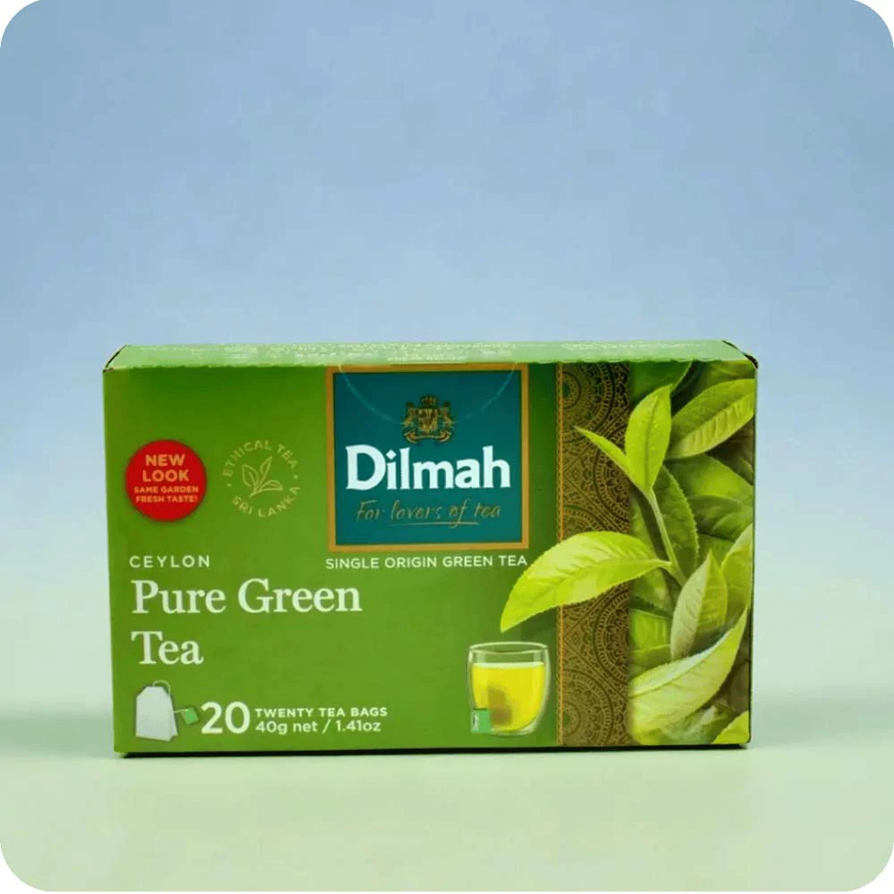 Dilmah Green Tea Pure Ceylon 20S 40G | YEVOBAY Sri Lanka