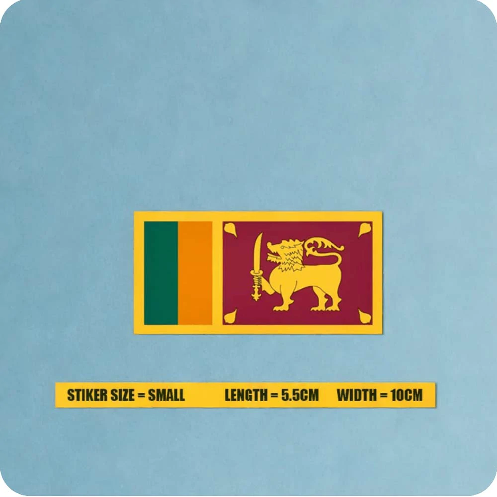 Sri Lankan National Flag Sticker | YEVOBAY Sri Lanka