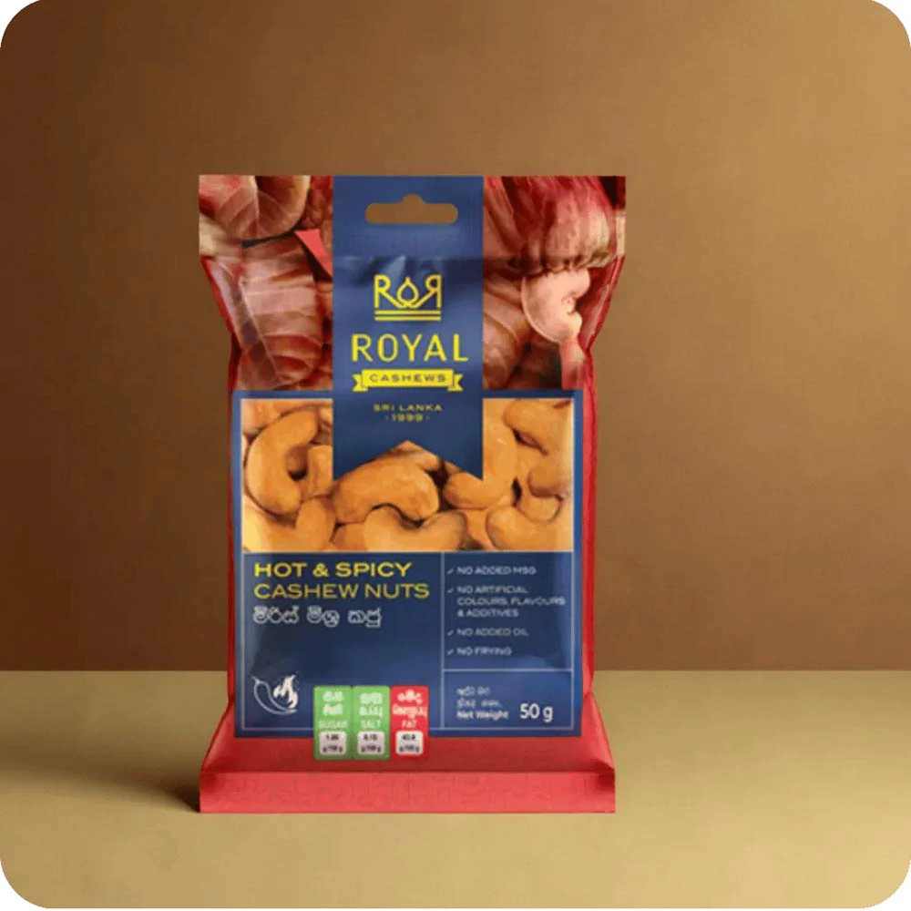 50g Hot & Spicy Cashew Nuts Pack