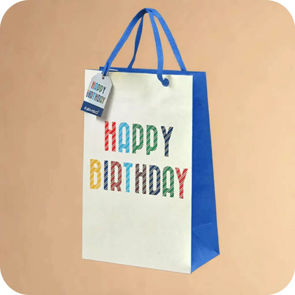 Happy birth day gift bag 40cm x 30cm