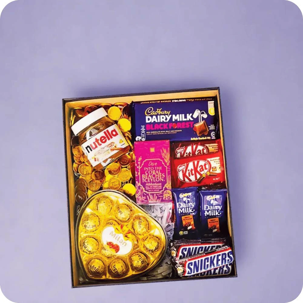Unlimited Chocolate Gift Pack with Spa Ceylon Perfume (Chocolate 125 pcs) | yevobay.com Sri Lanka